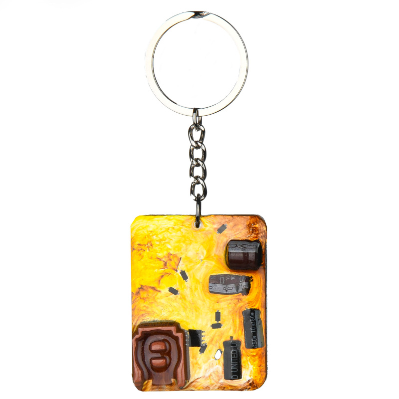 Miodowy brelok do kluczy handmade.