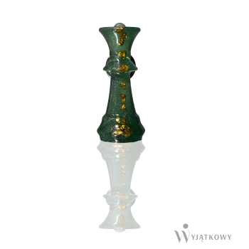 Przypinka Szałwiowa Królowa ze złotymi elementami