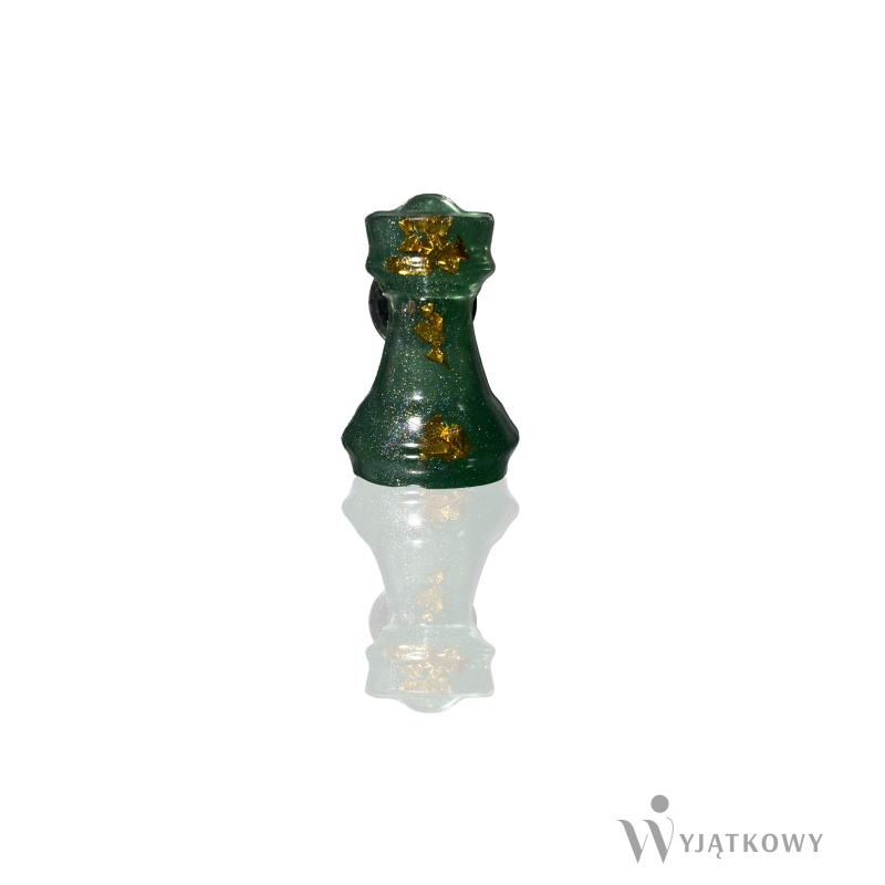 Przypinka Szałwiowa Wieża ze złotymi elementami