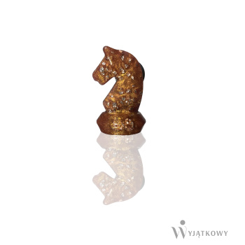 Przypinka Mosiężny Konik lewy