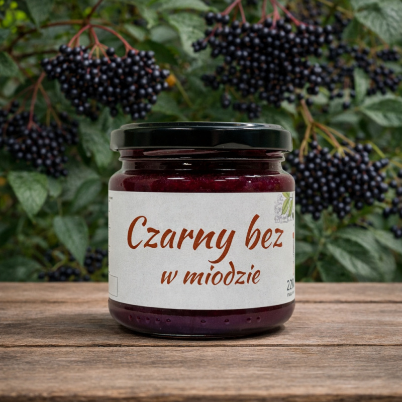 Miód wielokwiatowy z Czarnym bzem