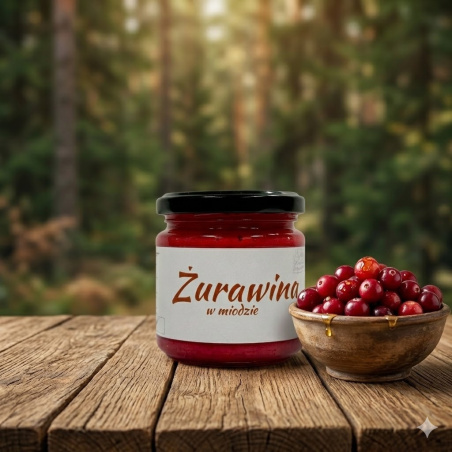 Miód wielokwiatowy z Żurawiną