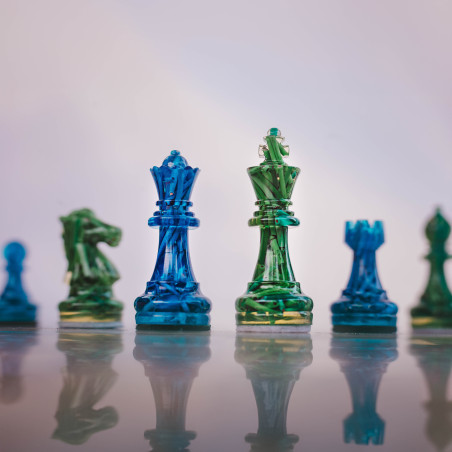 Luksusowe szachy na prezent. Szachy z recyklingu.