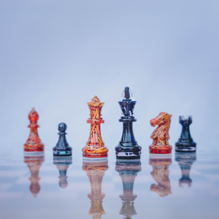 Luksusowe szachy na prezent. Szachy z recyklingu.