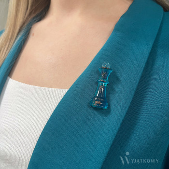 Przypinka Turkusowy Król