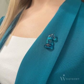 Przypinka Turkusowy Konik