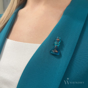 Przypinka Turkusowy Goniec